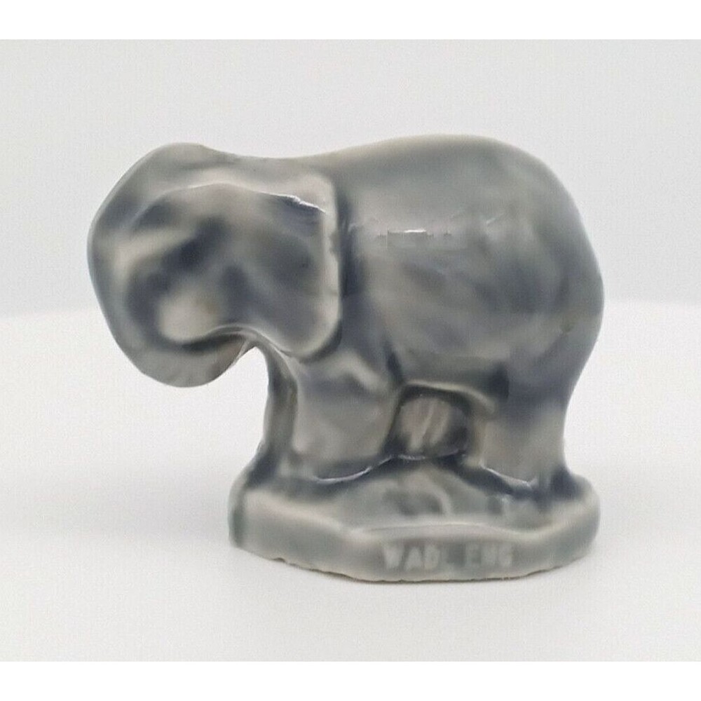 Wade England Gray Elephant Figurine Ceramic Whimsies Miniature Vintage